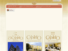 Tablet Screenshot of cabildohotel.com